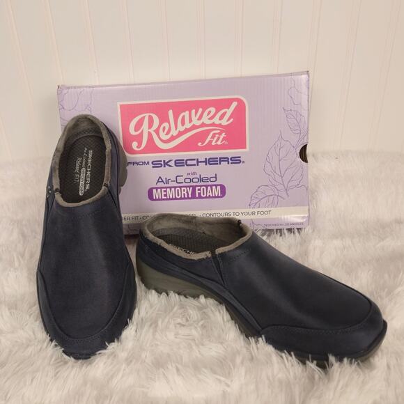 Women's Sketchers Easy Going Navy. Slip-on Mule. W9 NWT - Picture 2 of 12